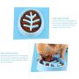 TabEnter Slow Feed Dog Bowl, Drink Water Bowl, Stop Bloat Pet Bowl, Vibrant Leaf Design