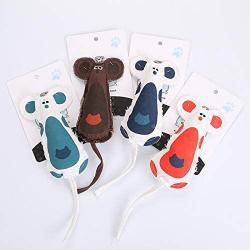 ocijf179 Pet Toy Pet Canvas Ring Paper Mouse Shape Kitten Cat Toy Chewing Teething Pet Supplies - Brown