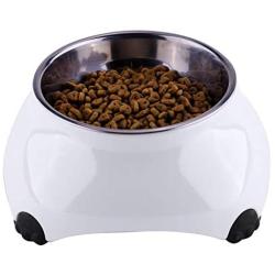 Super Design Dog Cat Bowls Melamine Stand Stainless Steel Pet Bowls for Small Medium Large Dogs and Cats