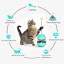 N/A Tumbler Pet Toy Cat Shaking Food Ball Tumbler Toy Ball (Green) (Color : Green)