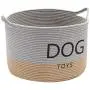Geyecete Dog Storage Basket Round Cotton Rope Basket Dog Toy Storage Basket - Laundry Basket Storage Bin Pet Toy Storage Boxes