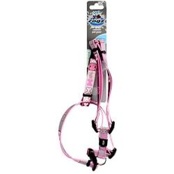 Rogz Pupz Reflecto H-Harness, Medium, Pink Bone