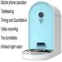 Yangmani Smart Pet 6L Automatic Feeder Timing Quantitative 165 ° Night Vision Wide-Angle Camera USB Interface Dual Power Smart Cat Feeder Pink Automatic Feeding Dog Machine Feeding Stations