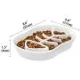 Ceramic Slow Feeder Dog Bowls Cat Bowl -Ceramic Fun Interactive Feeder Bloat Stop Cat Bowl Preventing Feeder Anti Gulping Healthy Eating Diet Pet Bowls Against Bloat, Indigestion and Obesity Ceramic Slow Feeder Dog Bowls Cat Bowl -Ceramic Fun Interactive Feeder Bloat Stop Cat Bowl Preventing Feeder Anti Gulping Healthy Eating Diet Pet Bowls Against Bloat, Indigestion and Obesity