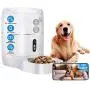 LeeKooLuu Q01 HD 1080P Camera WiFi Smart Feeder 6L Automatic Cat Feeder Automatic Dog Feeder Timer Programmable Voice and Video Recording Enabled App for iPhone and Android