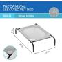 The Original Elevated Pet Bed By Coolaroo - Small Grey