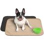 Mujo Washable Pee Pads, Machine Washable, Reusable Pee Pad, Whelping Pad, Waterproof Puppy Training Pads, Pet Travel, Dog Floor and Crate mats, Potty Pads, 2 Pack 26'' x 20'' Plus Bonus Travel Bowl