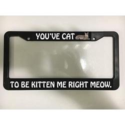 Lplpol Youve CAT to BE Kitten ME Cats PET Kitty Kitties Meow License Plate Frame