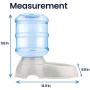 Zento Deals Automatic Pet Water Self-Dispenser Premium Quality Self-Dispensing Gravity Drinking Pet Waterer, 3.7 Liters Capacity