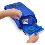Dog Travel Food Set For Small Dogs (Blue) - 7pk Including Collapsible Bowls, Carriers, Scooper, Place Mat, Bag