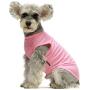 Fitwarm 2-Pack 100% Cotton Striped Dog Shirt for Pet Clothes Puppy Vest T-Shirts Cat Top Tee Breathable Stretchy
