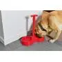 ARAD No More Bending Dual Pet Bowl – Perfect Food Station for Those with Limited Mobility - No More Bending or Kneeling When it’s Time to Feed Your Beloved Furry Best Friend (Red) by