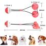 PetBonus Dog Chew Toys, Pet Rope Toys with 2 Suction Cups, Dog Puzzle and Teeth Cleaning Toy, Interactive Treat Food Dispensing Toys for Small Medium Large Dogs