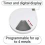 Cat Mate C500 Automatic Pet Feeder with Digital Timer for Cats and Small Dogs White, 13.4 x 11.4 x 2.8