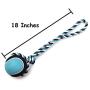 Grriggles Toys for Dogs Giant Durable Rope Tennis Ball Toss Dog Toy Choose from 3 Colors