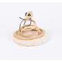 Cat Mice Toy, Ji Speed Spring Spiral Cat Kitty Toy with Mouse Interactive Cat Teaser Toys-Efficient Way To Keep Your Cats Kitten Entertained, Kitten-sized, Beige