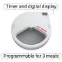 Cat Mate C300 Automatic 3 Meal Pet Feeder with Digital Timer for Cats and Small Dogs