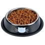 Cat Bowl Pet Bowl Stainless Steel Cat Food Water Bowl with Non-Slip Rubber Base Small Pet Bowl Easy to Clean Durable Cat Feeding Bowls Set of 2 (Black&Blue)