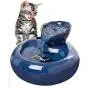 Intelligent Cat Water Fountain, Ceramic Ultra-quiet Pet Water Dispenser, Automatic Drinking Fountain for Cats and Dogs, Blue Pet supplies