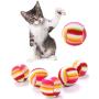 Aopiu 5pcs Funny Pet Cat Ball Toys,Kitten Teaser Bite Interactive Chew Grinding Toy