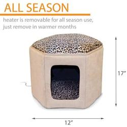 K&H Pet Products K&H Pet Products Thermo-Kitty Sleephouse Cat Cave - Heated or Unheated