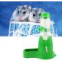 POPETPOP 125ML Pet Dispenser with Base Hut Small Pet Nest Hamster Water Bottle Holder (Pink)