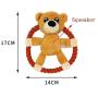 WOAILUO Dog Cat Toy Bite Resistant Throw Teeth Cleaning Pet Training Squeaker Chew Toy(B)