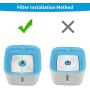 Tiumiao Cat Water Fountain Filters, Pet Fountain Filter Triple Filtration System Replacement Filter, Concentrated Carbon Technology Filters for Automatic Flower Water Dispense