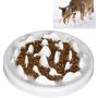 JAOK Slow Feeder Cat Dog Bowls, Ceramic Pet Treat Toys Interactive Funny,Healthy Eating Diet,Against Bloat, Indigestion and Obesity