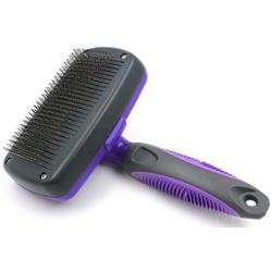 Hertzko Self Cleaning Slicker Brush – Gently Removes Loose Undercoat, Mats and Tangled Hair – Your Dog or Cat Will Love Being Brushed with The Grooming Brush