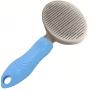 HUTLON Dog Brush Cat Brush No Pull Dog Grooming Brushes Dog Hair Brush，Poodle Comb Self Cleaning Slicker Brush Pet Brush Long or Short Hair Skin-Friendly Rabbit Comb Metal Comb