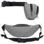 HenryDong Dog Training Rewards Cottton Bag, Multiple Pockets Treat Pouch for Toy with Large Space, Snack, Pet Dispenser Carry 2 Ways with Waist Belt, Shoulder Strap, Black, Grey, Blue