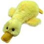 Pet Plush Squeaky Dog Toy Cute Duck Interactive Filler Chew Toys for Dogs Yellow