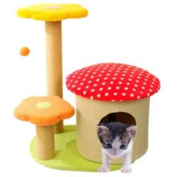 Yaqeen Cat Tree Condo Furniture with Sisal-Covered Scratching Posts, Bigger Plush Condo, Perch Hammock for Kittens, Cats and Pets Luxury Cat Tower with Condo