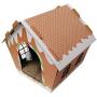 Midlee Gingerbread Christmas Cat Scratcher House
