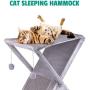 Ruff n Ruffus Foldable Cat Tower Tree + Free Bonus Handheld Chase Toy + 6 Cat Toys | Plush Folding House with Hammock | Condo | Scratching Pad | & Play Balls | for Kittens | Medium & Large Cats
