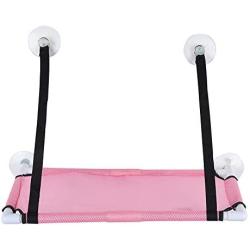 OKBYY Pet Hammock,Pet Cat Breathable Hanging Hammock Window Mounted Suction Cup Bed N-est Pink