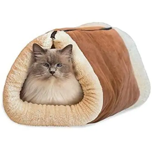 MiaoKa 2-in-1 Fleece Cat Tunnel, Beds Self Warming Tube & Pets Cave, Cuddle Burrow Cozy Covered Sleep Zone Mat for Cats Indoor MiaoKa 2-in-1 Fleece Cat Tunnel, Beds Self Warming Tube & Pets Cave, Cuddle Burrow Cozy Covered Sleep Zone Mat for Cats Indoor