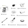 Vacuyahu 3 in 1 Multipurpose Cordless Pet Grooming Vacuum with Patent Dog/Cat Grooming Brush(Comb and Clean Pets’Hair)-Unique Pet Hair Remover Vacuum,Handheld Vacuum for Home and Car Cleaning