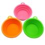 Alfie Pet - Set of 3 ROS Silicone Pet Expandable/Collapsible Travel Bowl - Size: 1.5 Cups
