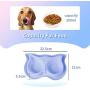 Bbrand Dressyougo Ceramics Double Dog Cat Bowl, Raised Lips No Spill Food and Water Feeder, Reduce Neck Stress, Dishwasher Safe