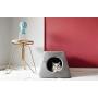 Cat Bed for Indoor Cats, Pet Tent Cave Bed for Cats, Cat Cave Bed for Indoor, Cat Beds for Indoor Cats Small Dogs with Removable Washable Cushion Pillow Soft Anti-Slip Water-Resistant Bottom (Gray)