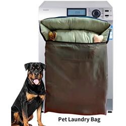 Great Eagle Foldable and Reusable 38''(H) x26(W) Extra Large Petwear and Pet Beds Laundry Bag with Invisible Zipper and Attached Storage Bag for Stopping Pet Hair Blocking The Washing Machine(Grey)