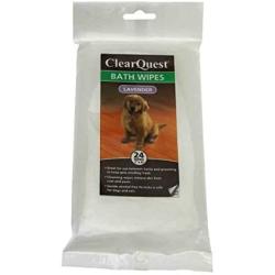 ClearQuest Bath Wipes for Dogs & Cats - Keep Your Pet Smelling Fresh Between Grooming Baths