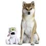 Nickelodeon for Pets Rockos Modern Life Rocko Figure Plush Dog Toy - 6 Inch Grey, Blue and Purple Squeaky Dog Toy for All Dogs - Nickelodeon Toys for Dogs, Squeak Dog Toy (FF15302)