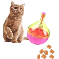 Q Pet House Cat Toys -Interactive Food Dispenser Treat Ball Shape Slow Feeder for cat and Dog: Tumbler Roly-Poly Pet IQ Training Toy for Kitten and Puppy