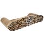 SHUTAO Harden Corrugated Paper Pet Cat Toy Cat Sofa Claws Grinding Board with Catnip (Medium Size) Earthy Yellow