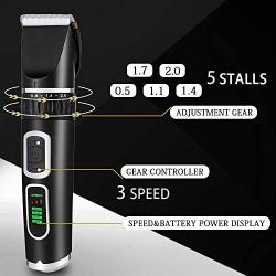 MLCINI Dog Grooming Clippers Upgrade Professional Dog Clippers with LCD Display 3-Speed Dog Grooming Kit High Power No Stuck Hair Cordless Pet Hair Clippers for Small and Large Dogs Cats Animals