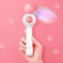 ocijf179 Cat Teaser Pet Cat Kitten Automatic Retractable Teaser Feather Ball Catnip Interactive Toy - Blue