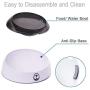 LEWARM Dog Bowl for Water&Food Anti-Slip Cat Dish Adjustable 15° Tilted Pet Feeder Elevated